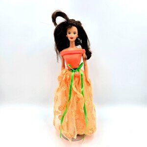 Fruit Fantasy Peach Barbie Doll 1998 Brunette 20319 Mattel Read